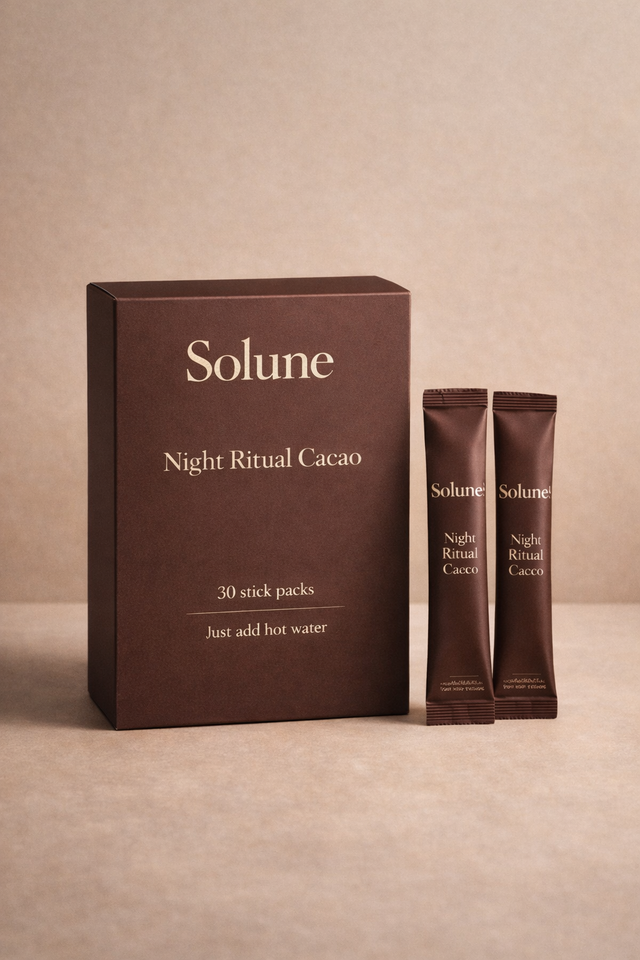Solune Night Ritual Cacao box and stick packs